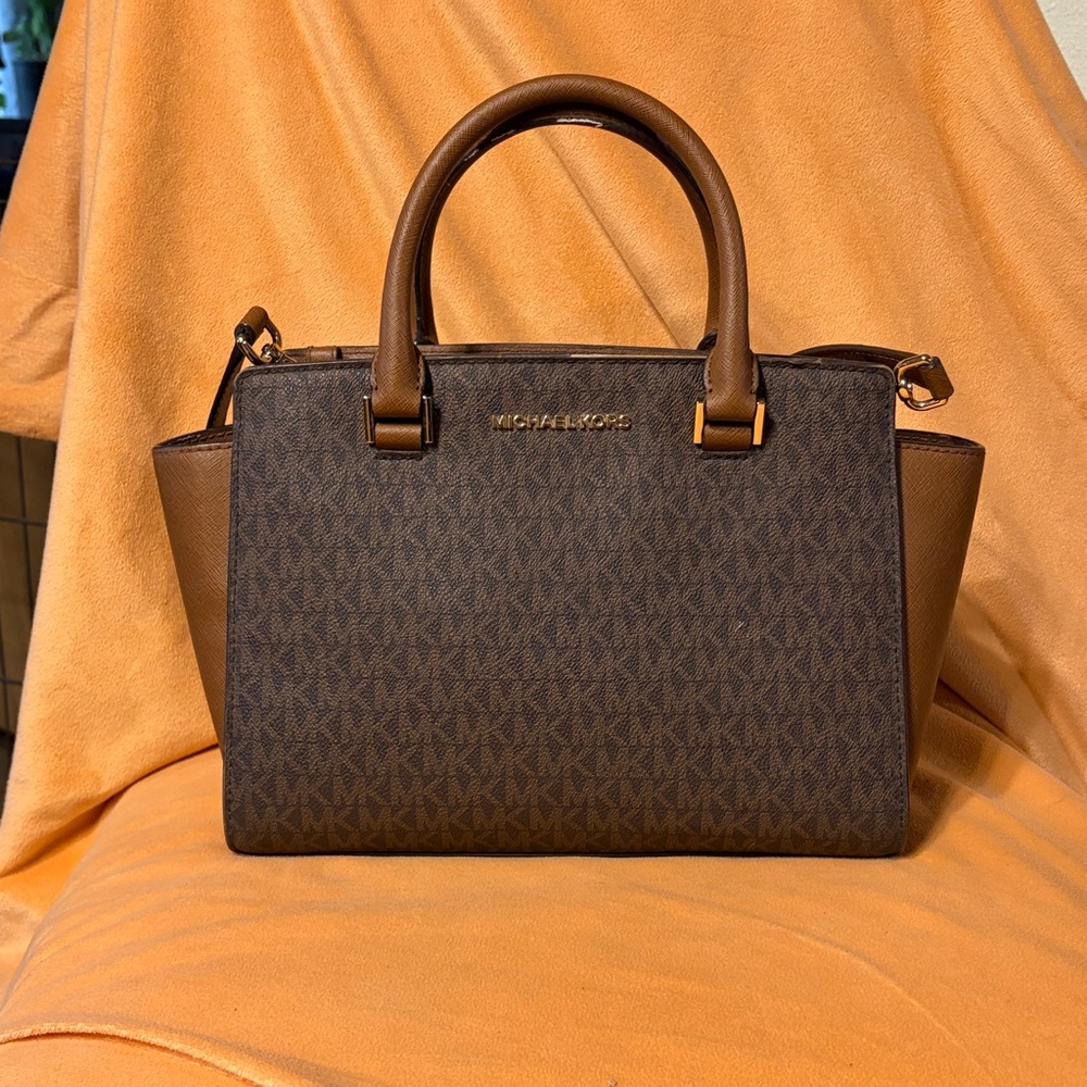 Michael Kors Brown Signature Tote Bag